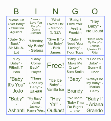BABY SHOWER BINGO Card