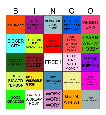 2025 Bingo Card