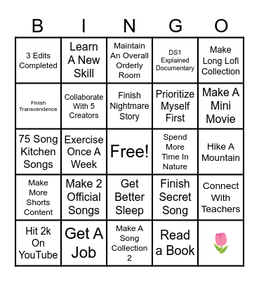 2025 Bingo Card