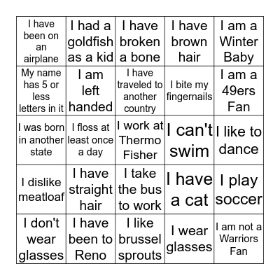 Marki's Card Bingo Card