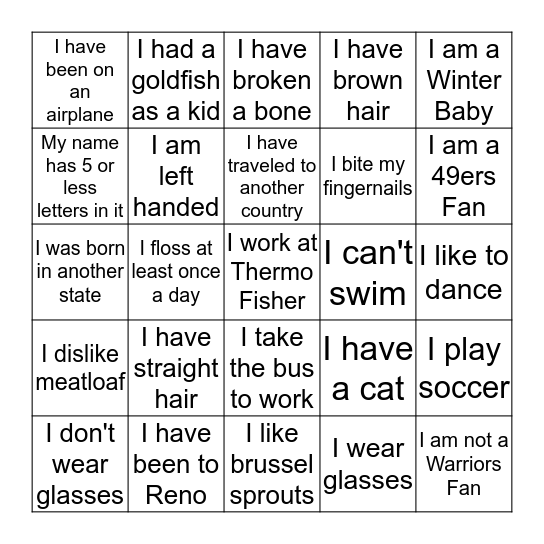 Marki's Card Bingo Card