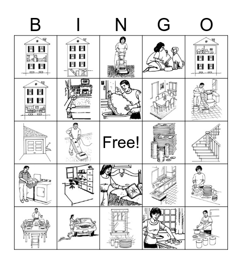 la casa Bingo Card