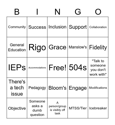Jan. 3rd Bingo Card