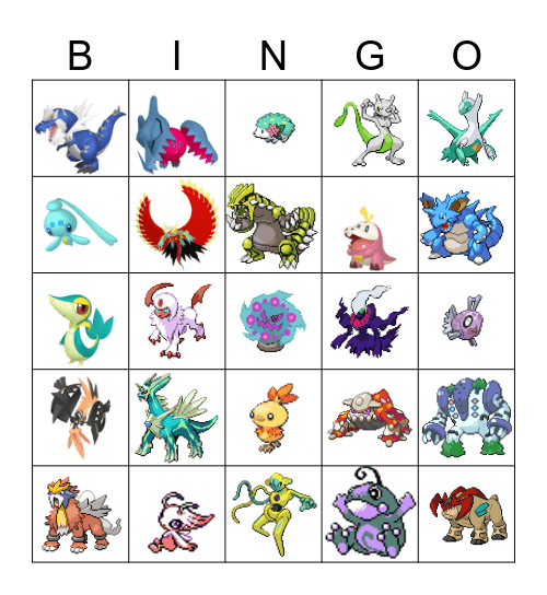 shiny bingo 2025 Bingo Card