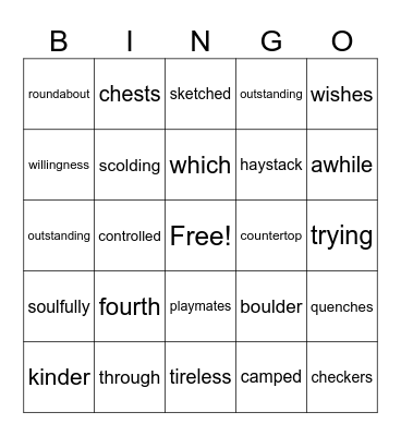SPIRE Level 3- challenge Bingo Card
