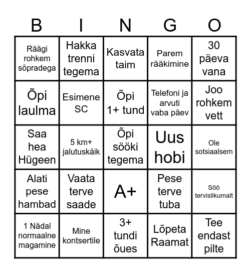 2 0 2 5 Bingo Card