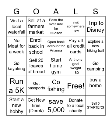 2025 Bingo Card