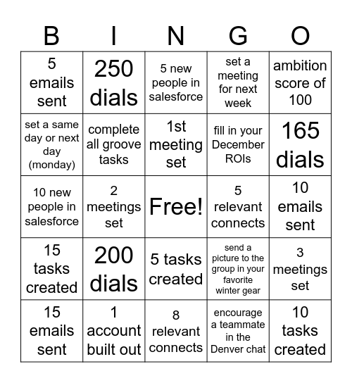 Bingo for Breakfast Bingo Card