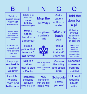 January TEG BINGO Card