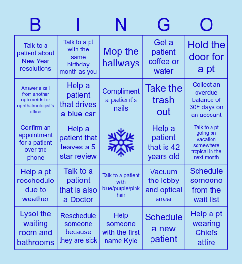 January TEG BINGO Card