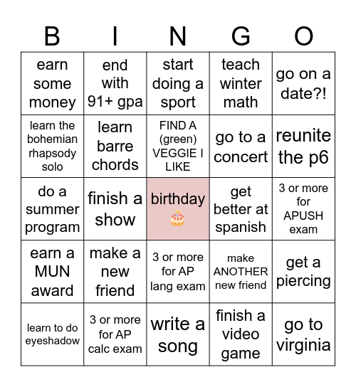 2025 BINGO!!! Bingo Card