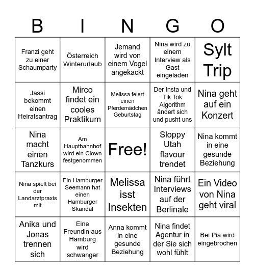 2025 Bullshit Bingo Card