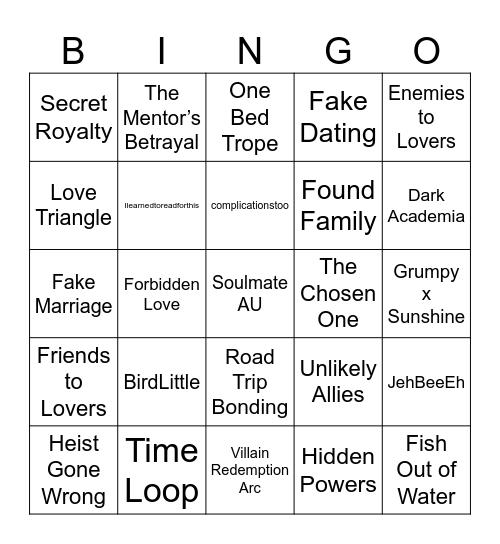 Blackhill Comment Bingo 2025 Bingo Card