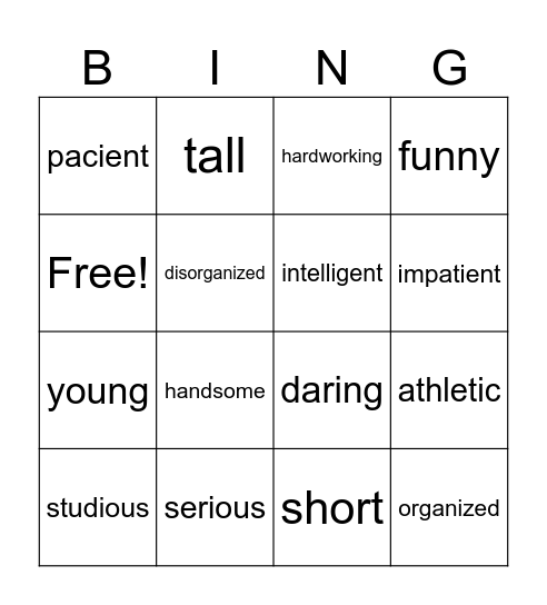 Para Empezar Bingo Card