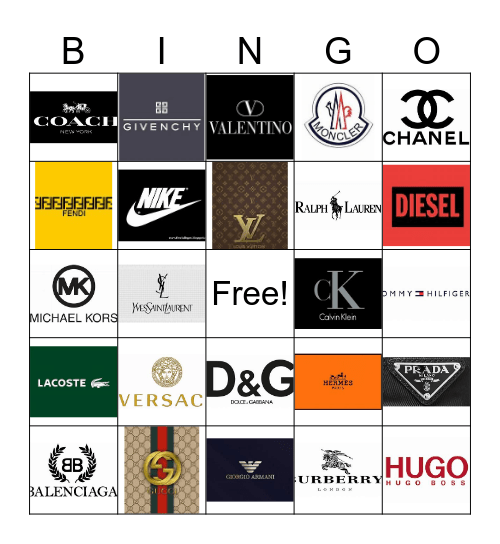 "Shop 'Til You Drop Bingo" Bingo Card