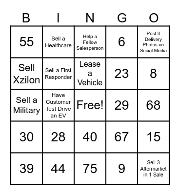 Number Bingo 1-25 Bingo Card