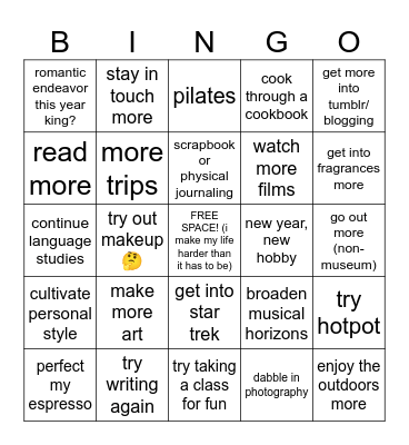 2025 bingo Card