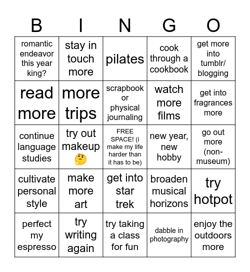 2025 bingo Card