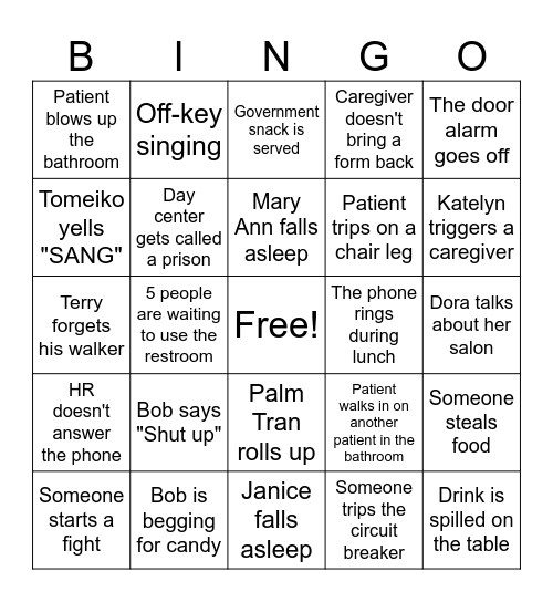 PBG Bingo Card