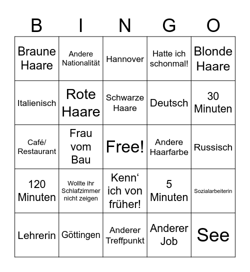 Pascals Date-Bingo Card