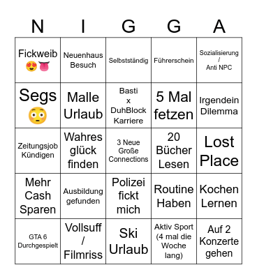 2025 Bingo Card