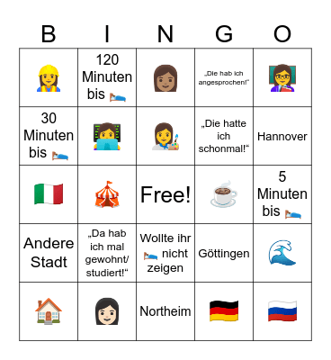 Pascals Date-Bingo! Bingo Card