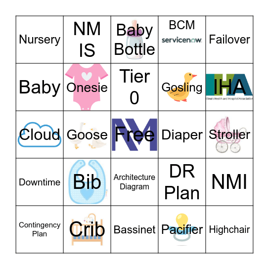 Baby Shower/ DR Bingo Card