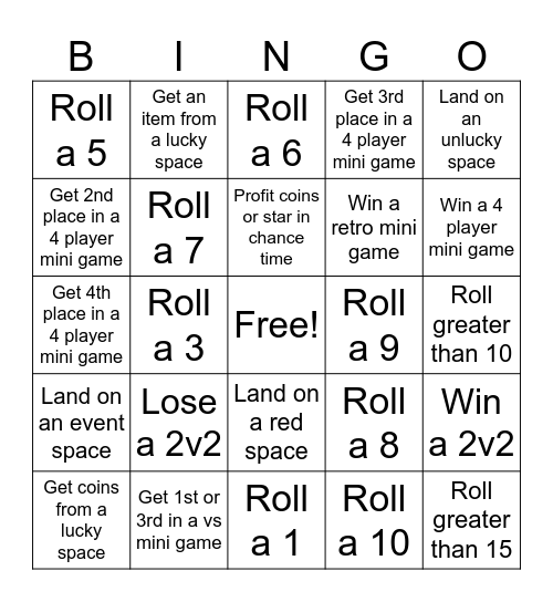 Jamboree Bingo Card