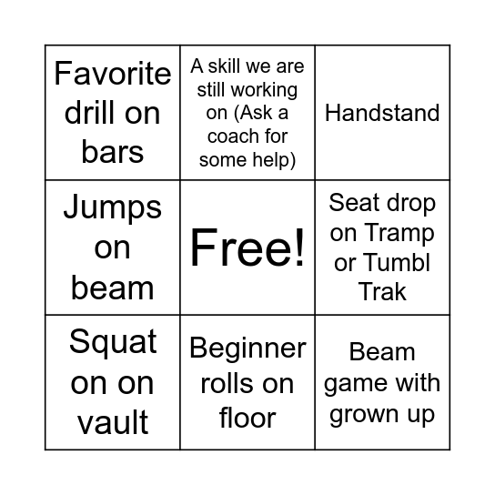 Stars 1 Bingo Card