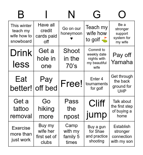 2025 Bingo! Bingo Card