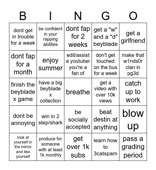 xreyctfvhnkjlmhybugtv Bingo Card