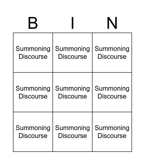 Patch Bingo Card