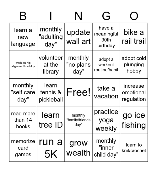 2025! Bingo Card