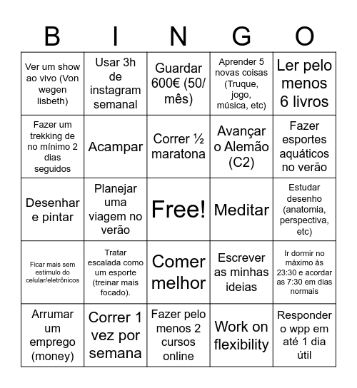 BINGO! Bingo Card