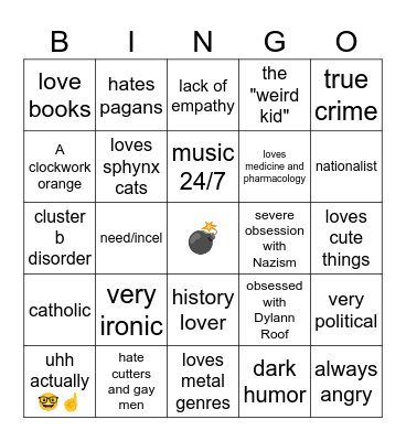 Mariana's bingo Card