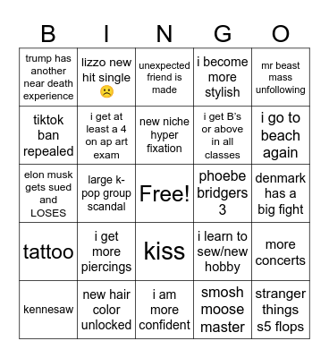 2k25 bingo Card