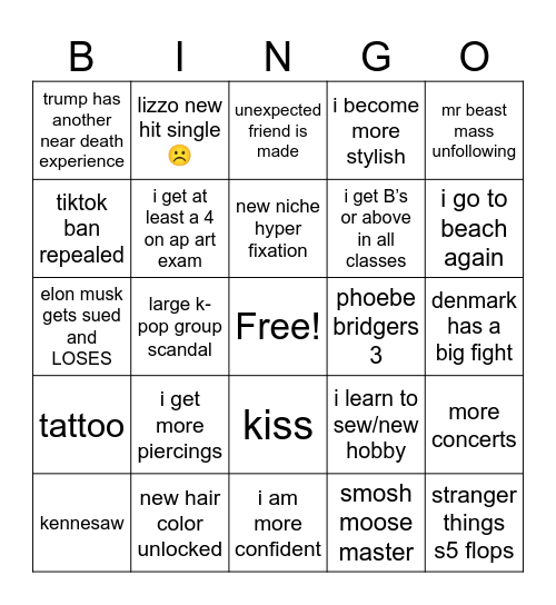 2k25 bingo Card