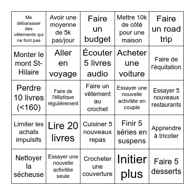 2025 GOALS Bingo Card