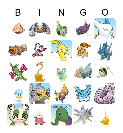 2025 Shiny Bingo Card