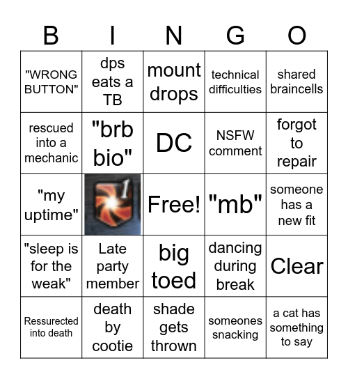 1/3 Byak/EX3 night Bingo Card