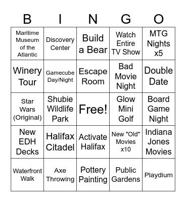 2025 Bingo Card