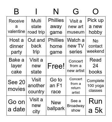 2025 Walkabout Bingo Card