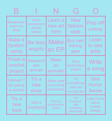 +=+=+=2025 Bingo=+=+=+ Bingo Card
