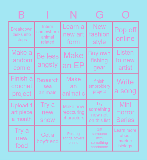 +=+=+=2025 Bingo=+=+=+ Bingo Card