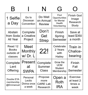 2025 Bingo Card