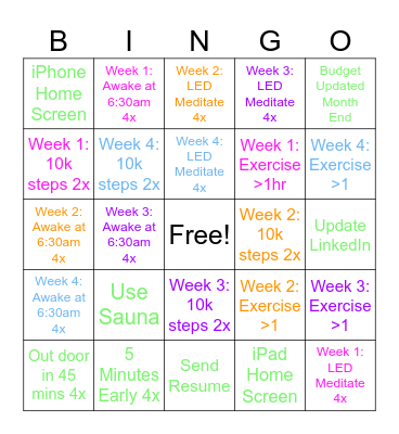Free February Bingo Card