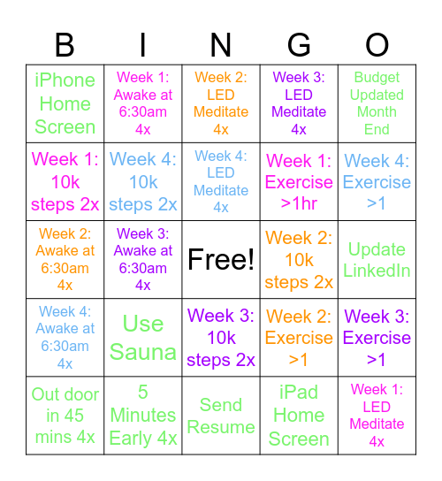 Free February Bingo Card