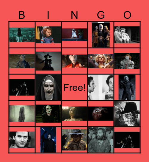 HORROR BINGO Card