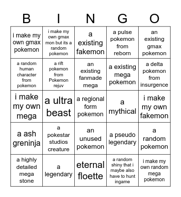 Zenns 2025 drawing bingo Card