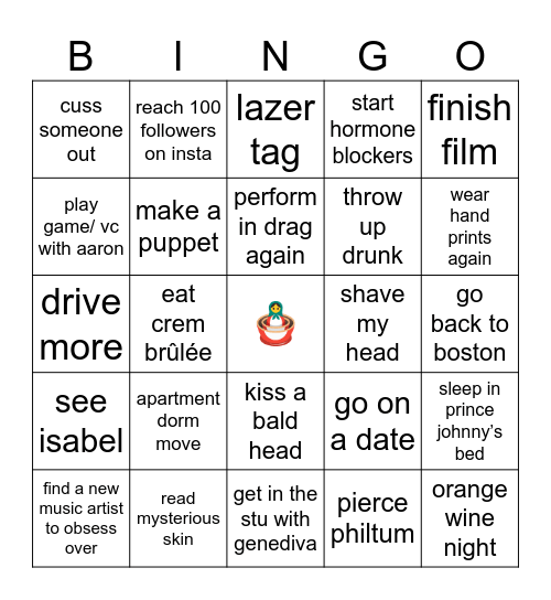 Bingo 2025 Bingo Card